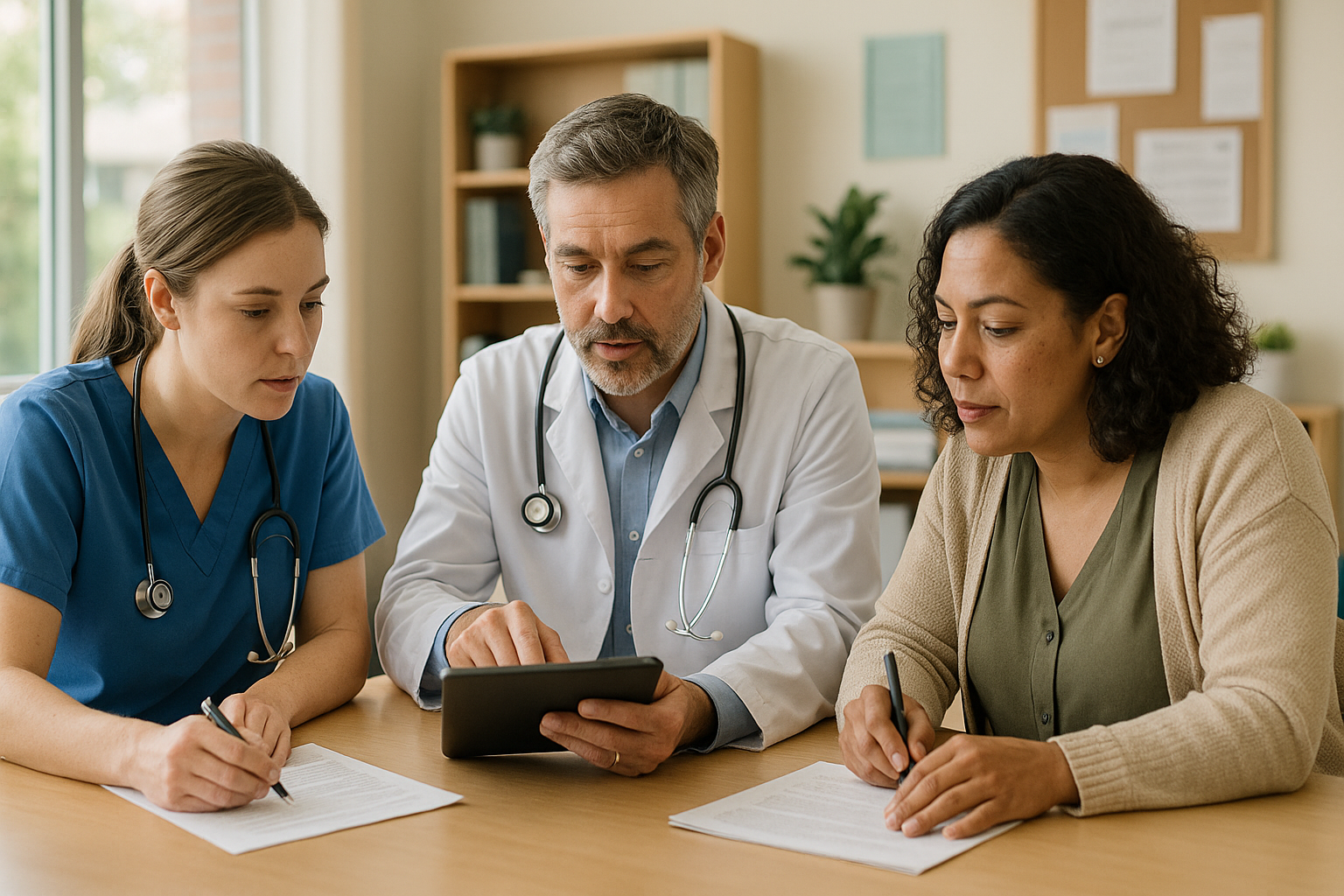 Infirmière en téléconsultation assistée